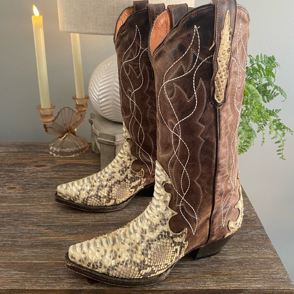 Dan Post Python Wicked Genuine Snakeskin Leather … - image 4